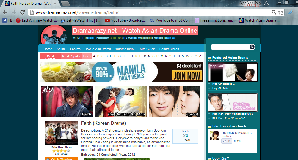 Second Website: DramaCrazy Second Website: DramaCrazy
