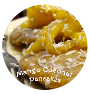 Mango Coconut Pancakes