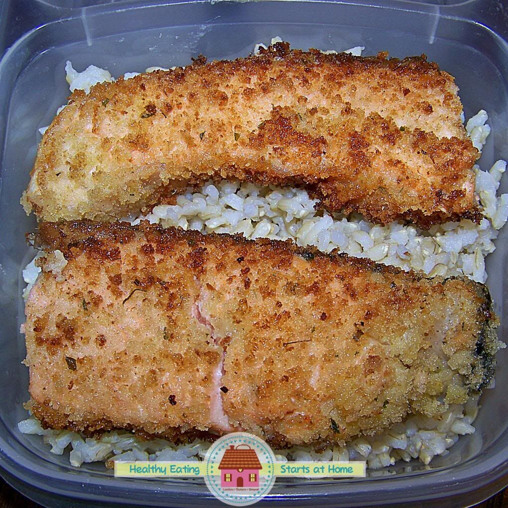 Breaded Salmon & Brown Rice