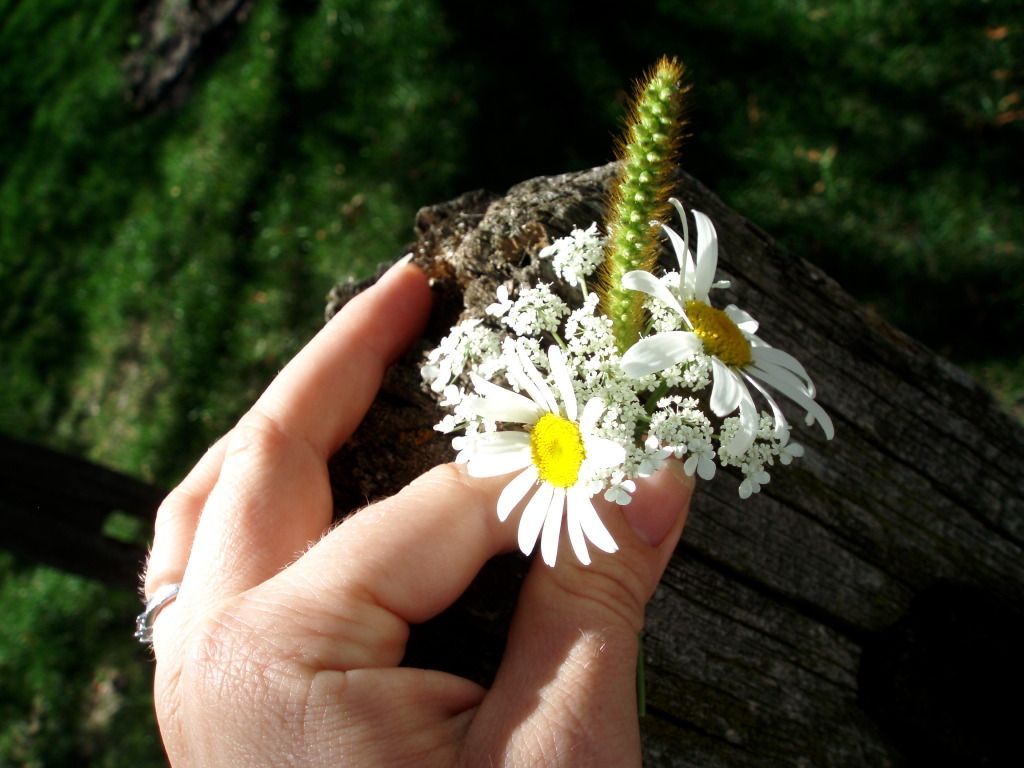 Lunch Break Finger Bouquet, Finger bouquet 8/17/12