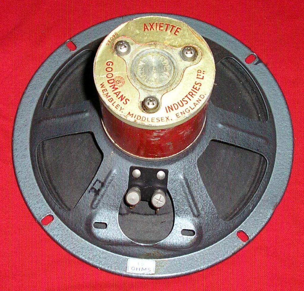 VINTAGE GOODMANS AXIETTE 8 ALNICO SPEAKER 15 OHMS Made IN England {WEMBLEY}