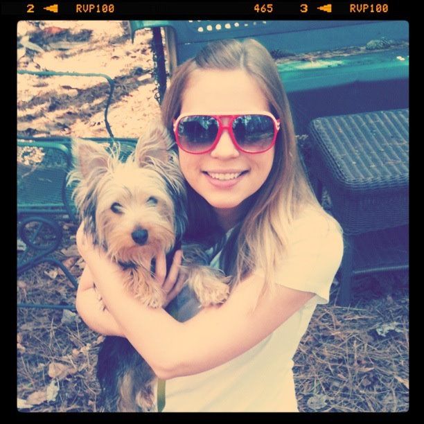 Alyssa and Minnie Alyssa, Social Media Manager, and Minnie, her yorkshire terrier